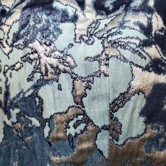 Lafayette 148 Multicolored Blazer Black Green Metallic Bronze Size 4 - Picture 9 of 12